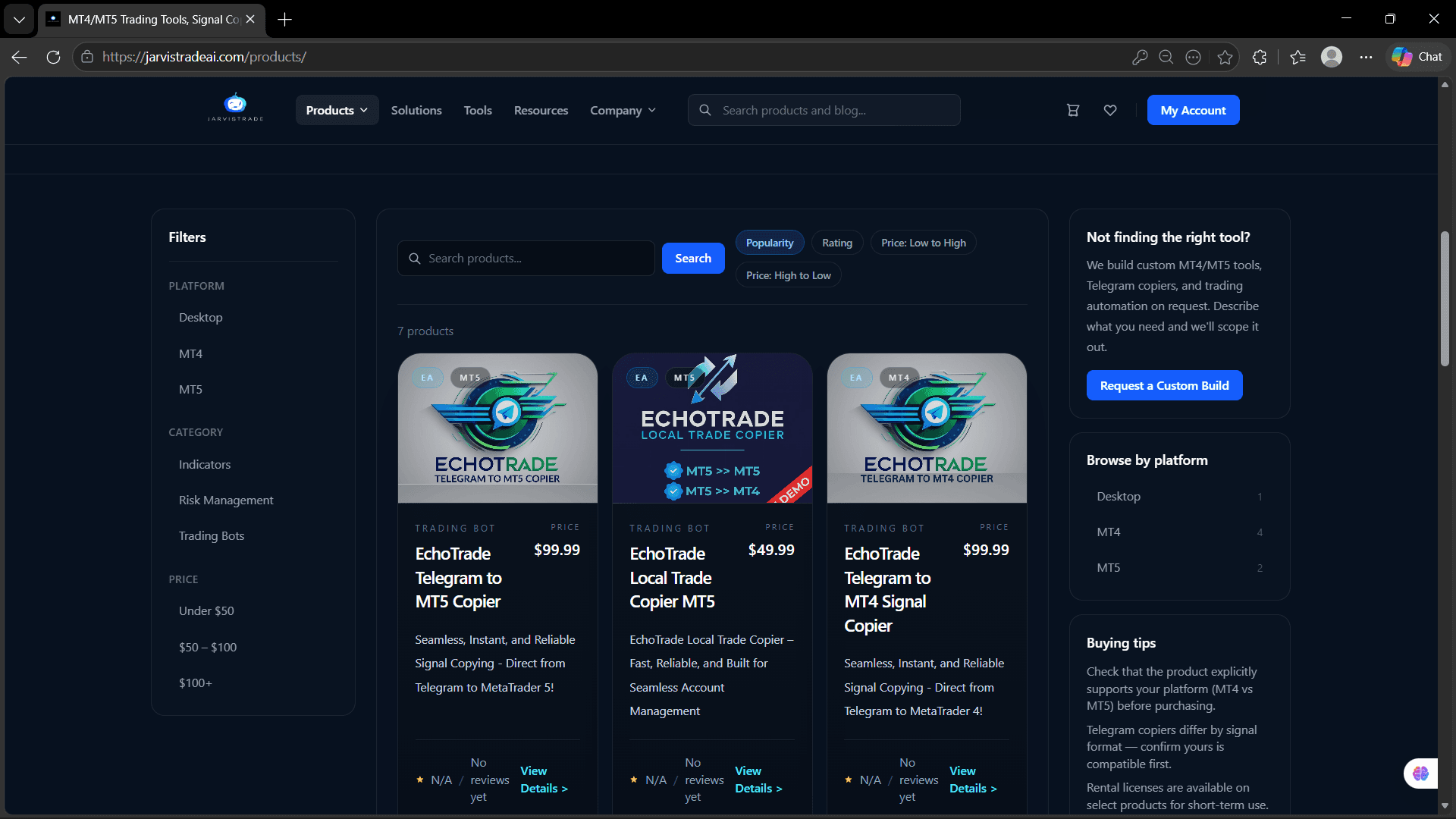 JarvisTrade screenshot 1